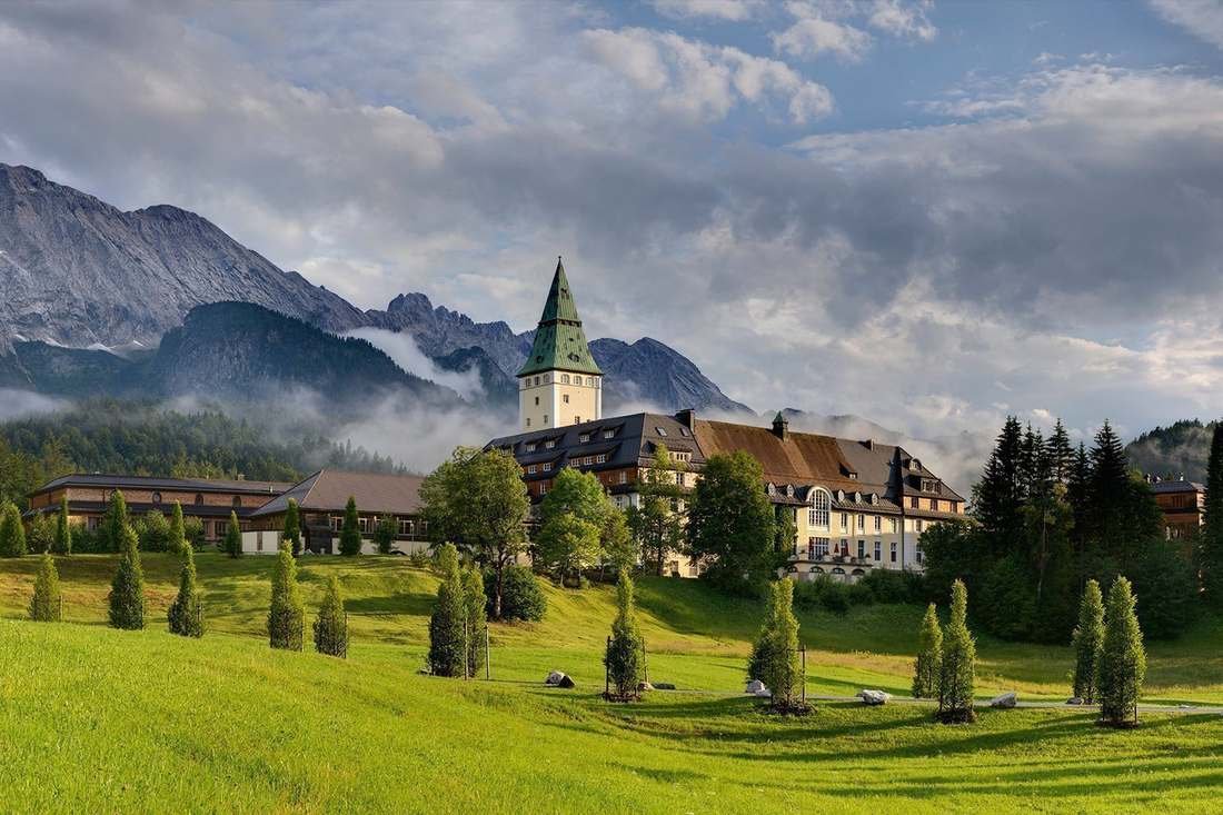 Schloss Elmau Bergpanorama